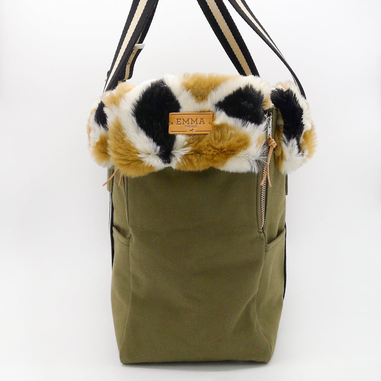Dachshund Dog Carrier Bag with Fur